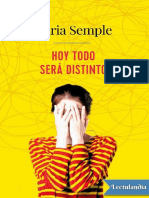 Hoy Todo Sera Distinto - Maria Semple PDF