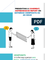 Presenting A Coherent, Comprehensive Report On Differing