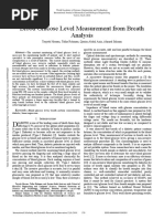 Blood Glucose Level Measurement From Breath Analysis