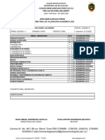 Sede Inem Santiago Perez Informe Final de Valoración Académica 2022