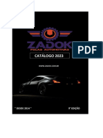 Catálogo de peças automotivas Zadok 2023 com ofertas especiais