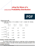Stat and Prob - Computing The Mean of A Discrete Probability