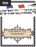 GCSE French Speaking Booklet 2022 - 2023 ADV HIGHER