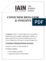 Consumer Behavior Cia 1