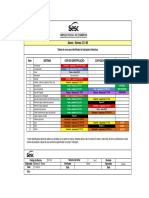 Tabela de cores para tubulações