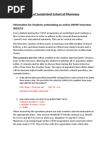 Information For OSPAP Students Having A Teams Interview