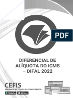 Diferencial de alíquota do ICMS - DIFAL 2022 em