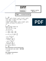 Co-Ordinate Geometry A-1