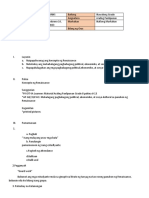 LESSON PLAN pANAHON NG RENAISSANCE