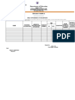 BS Form 4 Daily Attendance of Volunteer