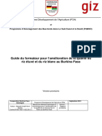 Guide Pour L'amélioration de La Qualité Du Riz Étuvé Et Du Riz Blanc