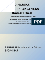 Dinamika Dalam Pelaksanaan Ibadah Haji