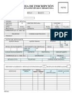 FICHAS DE MATRICULA-INSCRIPCION Libres