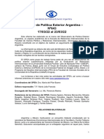 Informe de Política Exterior Argentina - Nº643 17/03/22 Al 23/03/22