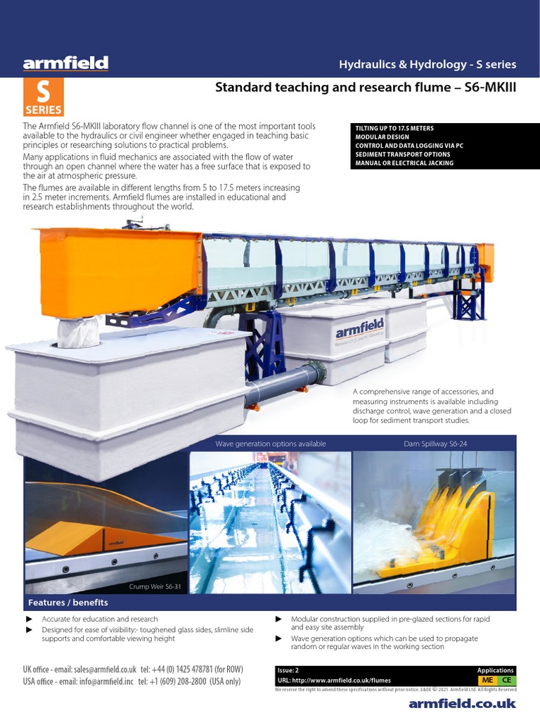 S6-MkIII Datasheet v1c 4pp-WEB | PDF | Spillway | Dam