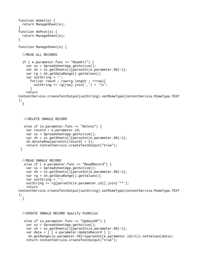 Spreadsheet Extension Script PDF