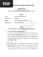 Unit-2 Code of Criminal Procedure E-Notes - LLB 310