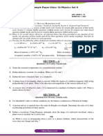 CBSE Sample Paper Class 12 Physics Set 9: Section - A