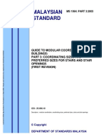 MS 1064 PART 3 2003 - Coordinating-Prefered Sizes For Stair-Stair Openings - 20080903