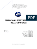 Seleccion e Identificacion de Alternativas PDF
