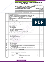 CBSE Class 10 Science 2020 Question Paper Solution Set 3111 PDF