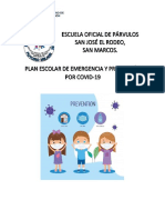 Plan Escolar de Emergencia y Prevención Por Covid-19