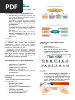 Effects of A Good Orientation Program