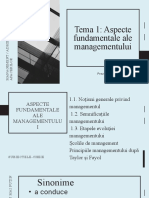 Tema - 1 - Aspecte Fundamentale Ale Managementului