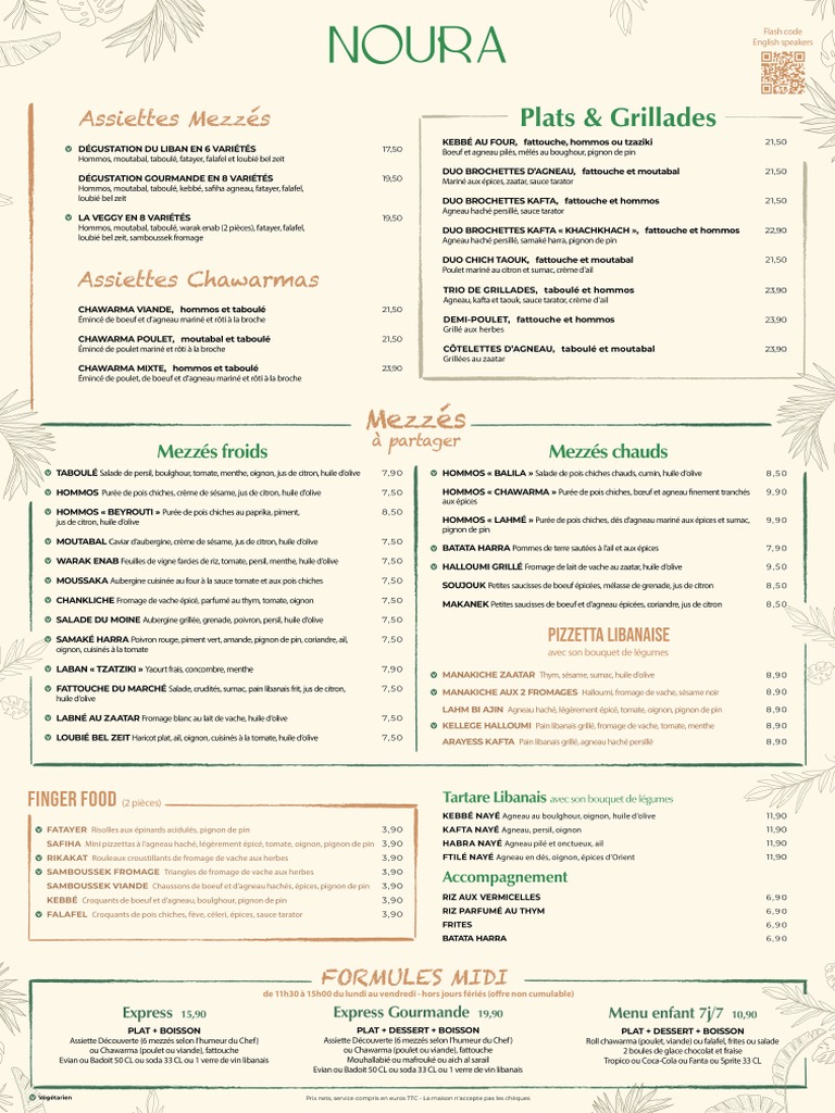 MENU - NOURA Groupe 2 | PDF