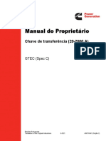 Manual Manual Do Do Propriet Proprietá Ário Rio: Chave de Transferência (20-2000 A)