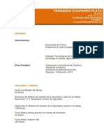 Fernando Chaparro Plata: Estudios