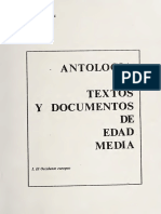 AAVV - Antología de Textos y Documentos de Edad Media