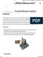 NeuralGlider Cortial Neural Implant Inserter Plexon