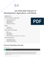 Unit 3 Tutorials Articulate Impacts of Development Agriculture and Waste PDF