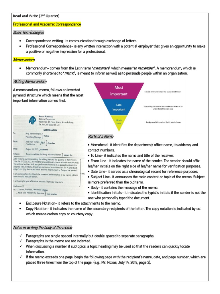 Reviewer in Read N Write 2ndQ | PDF | Résumé | Memorandum