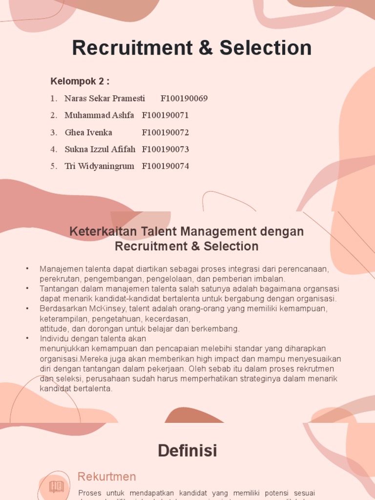 Strategi Rekrutmen dan Seleksi | PDF
