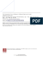 The Grammatical Terms Al-Musnad, Al-Musnad ʾIlayhi and al-ʾisnād - Aryeh Levin (JAOS 1981)