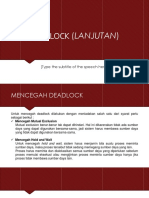 Deadlock (Lanjutan)