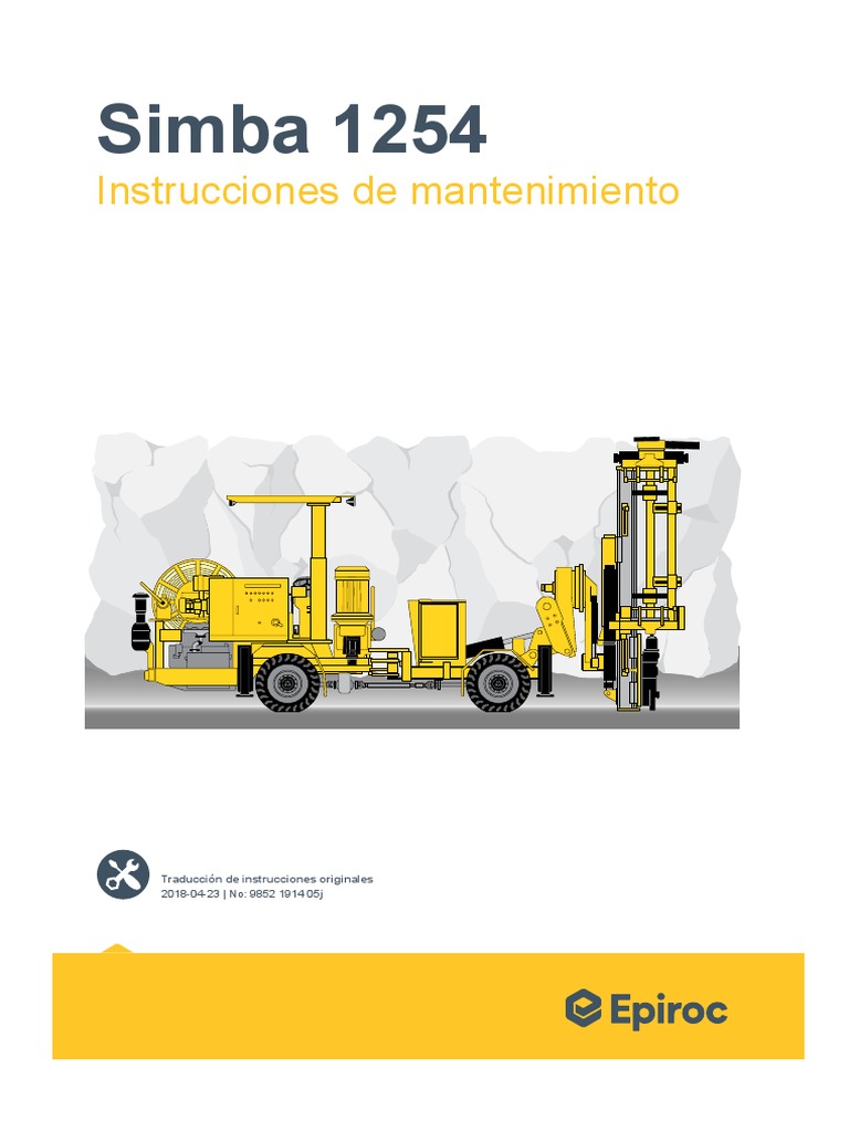 9852 1914 05j Maintenance Manual Simba 1254 | PDF | Bienes ...