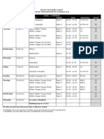 Xinmin Exam Schedule