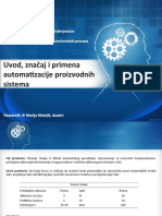 1 - Zadatak, Znacaj I Primena Automatskog Upravaljanja