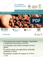 Impacto del cambio climatico en la produccion de cacao y cafe