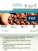 Impacto Del Cambio Climatico en La Produccion de Cacao y Cafe