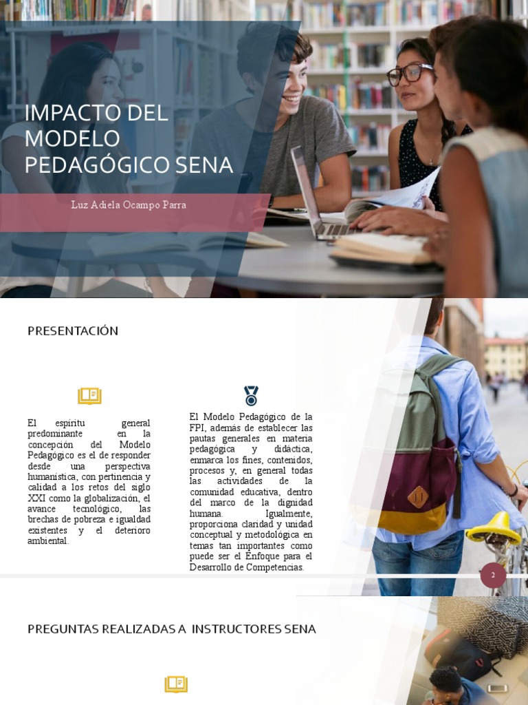 Presentacion IMPACTO DEL MODELO PEDAGÓGICO SENA Semana 4 | PDF ...