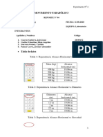 4-Reporte Movimiento Parabólico PDF