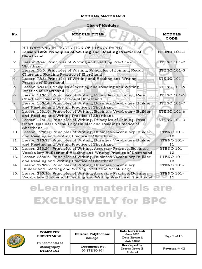 Steno 101 1 pdf shorthand phonetics