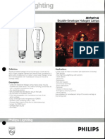Philips HalogenA Double Envelope Lamps Bulletin 3-89