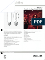 Philips HalogenA Double Envelope Lamps Bulletin 8-91