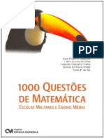 1000 questões Matemática ensino médio militar