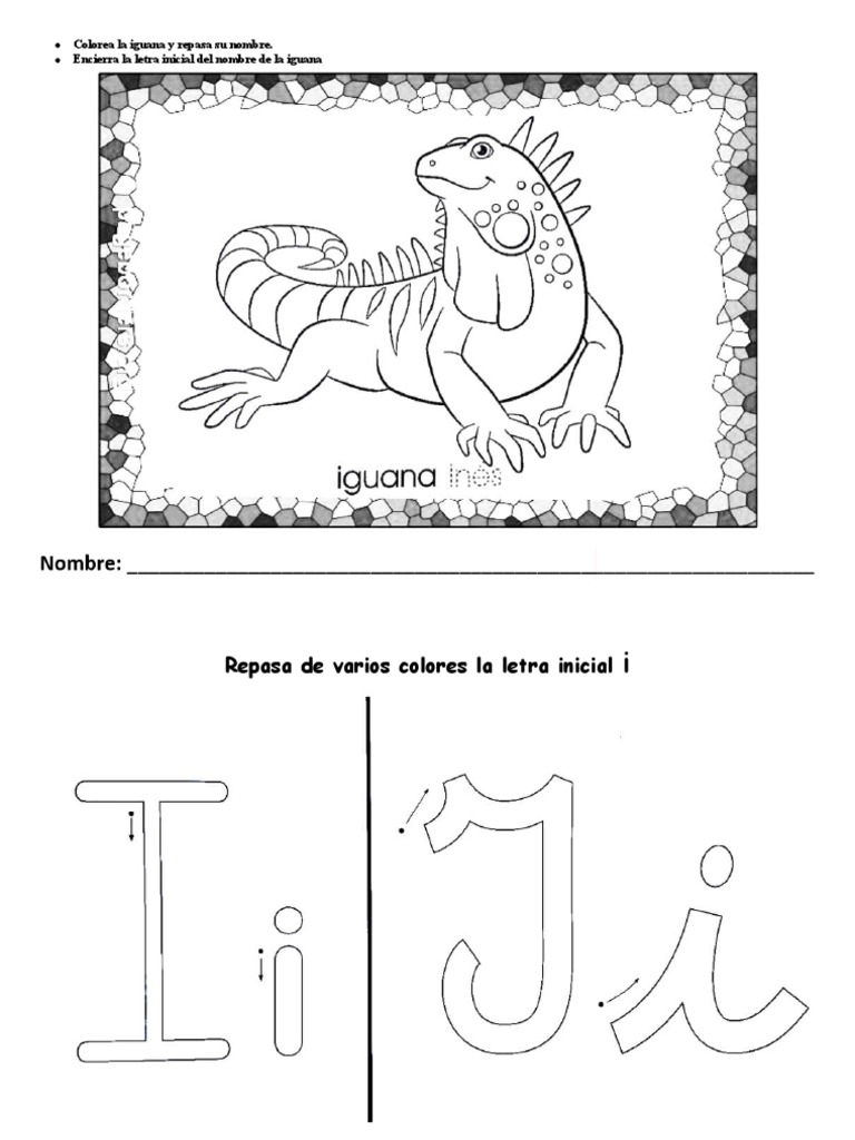 Actividades para la Vocal I en Preescolar | PDF | Arte